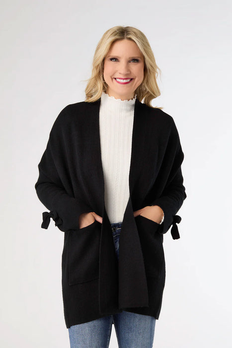 Heavenly-Luxe Bow Sleeve Cardigan with Pockets