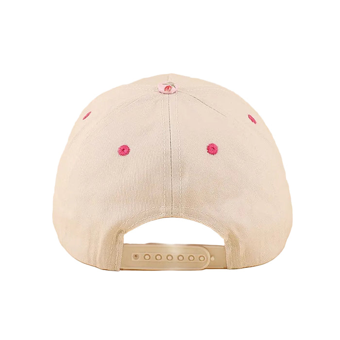 Pink Floral Girl Mom Two Tone Snapback Hat