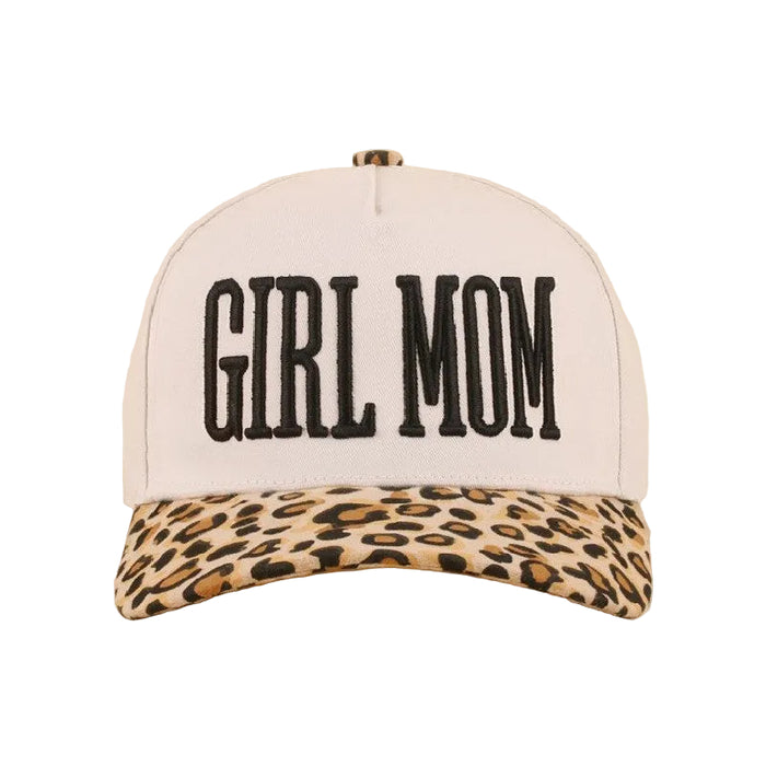 Leopard Girl Mom Two Tone Snapback Hat