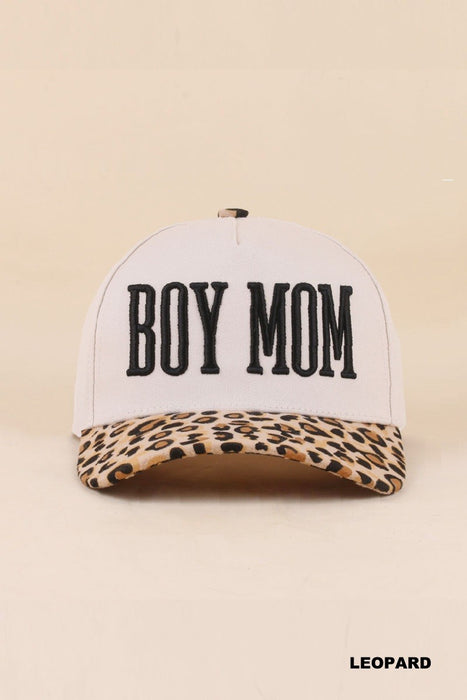 Leopard Mom Black Two Tone Snapback Hat