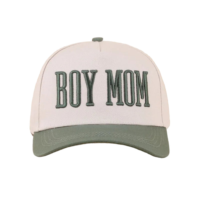 Green Boy Mom Two Tone Snapback Hat