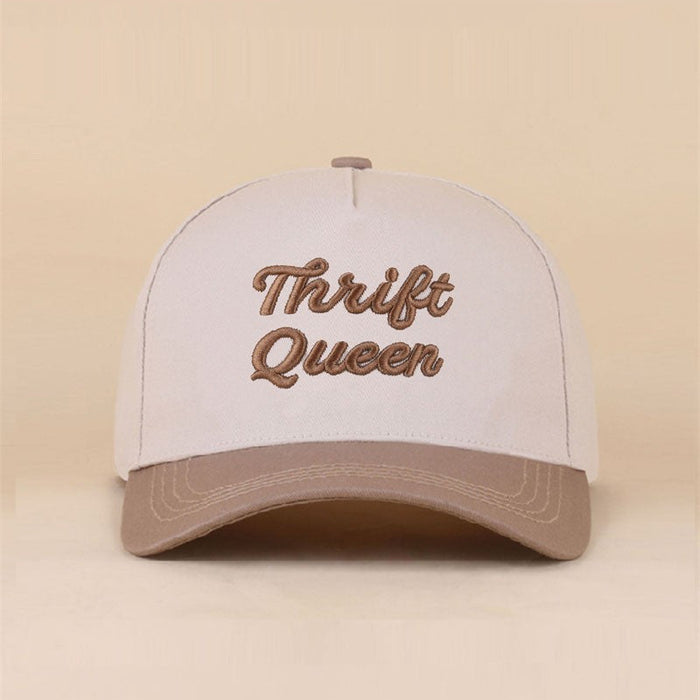 Beige Thrift Queen Two Tone Snapback Hat