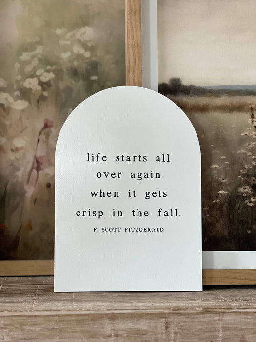 Life Starts All Over Arch w/ Stand