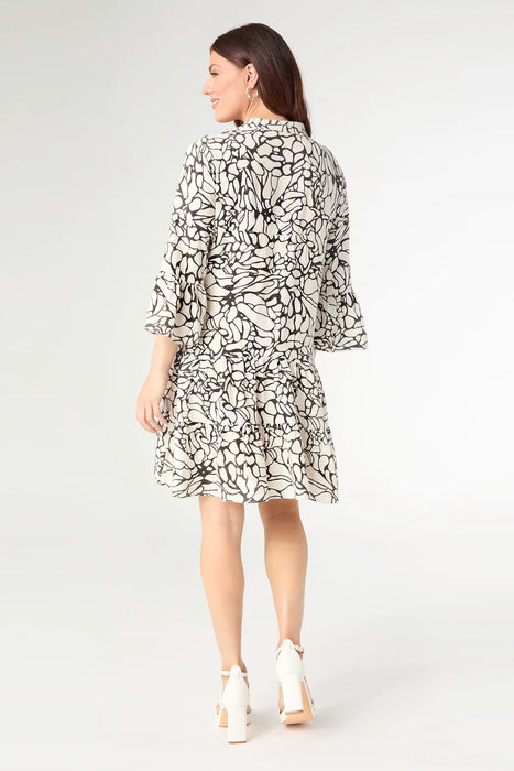 Tiffani Ruffle Sleeve Dress