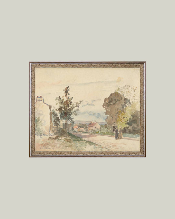 The Road From Versailles Framed Antique Art