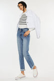 High Rise Slim Straight Jeans Kan Can