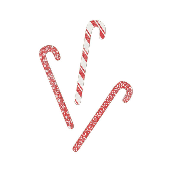 Red White Christmas Canes, set of 3