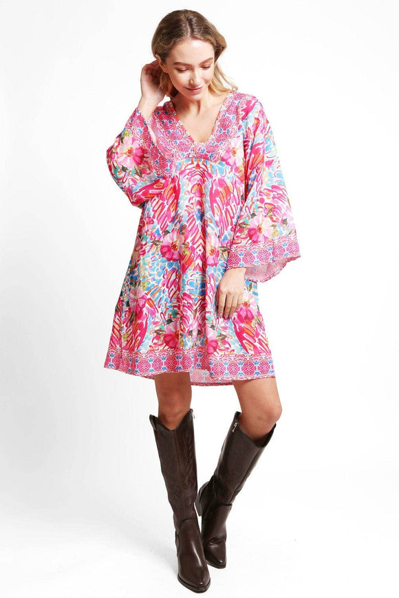 Ella Floral Print Cover Up Dress