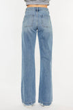 High Rise Flare Medium Wash Comfort Stretch