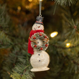 Snowman w/ Wreath Ornament