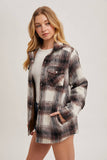 Brushed Flannel Plaid Shacket