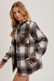 Brushed Flannel Plaid Shacket