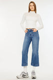 High Rise Relaxed Cropped Flare Jeans Kan Can