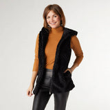 Lyric Faux Fur Hooded Vest FINAL SALE