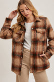 Brushed Flannel Plaid Shacket