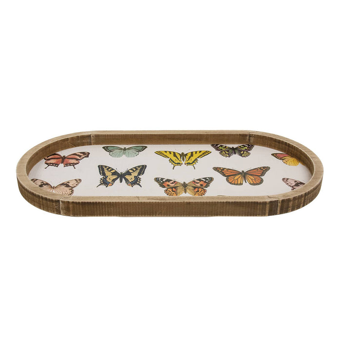 Butterflies Oval Tray