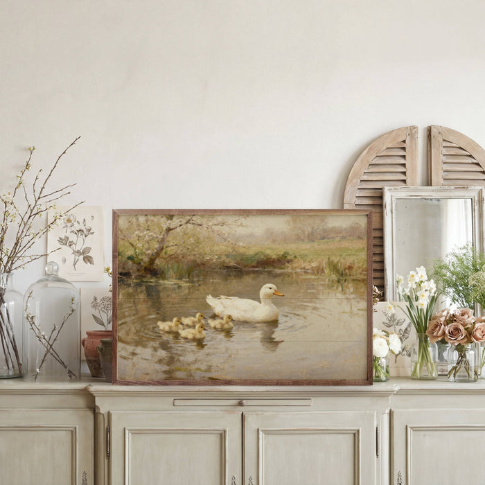Ducklings Family Framed Wall Art