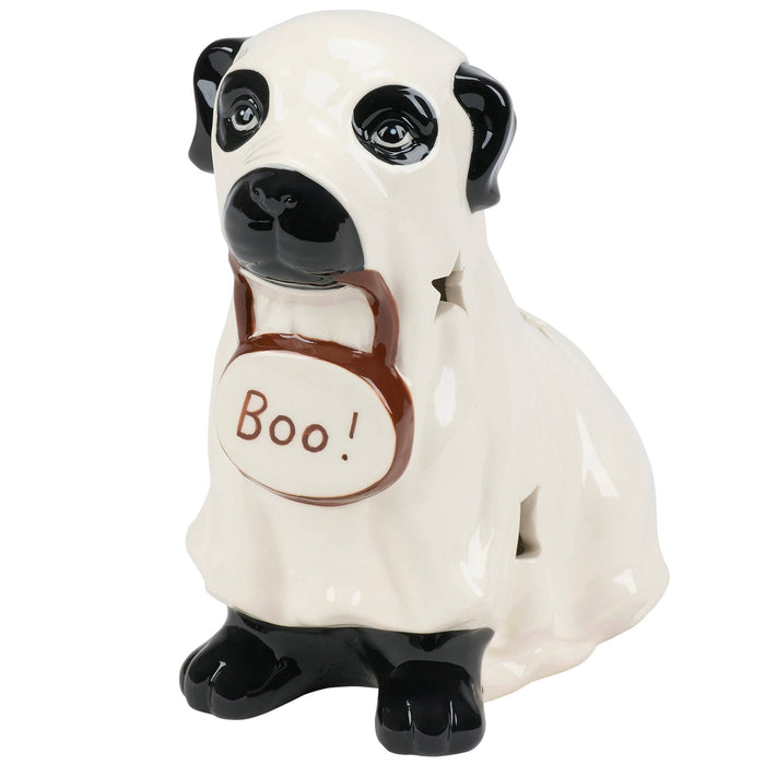 Lighted Ghost Dog Figurine