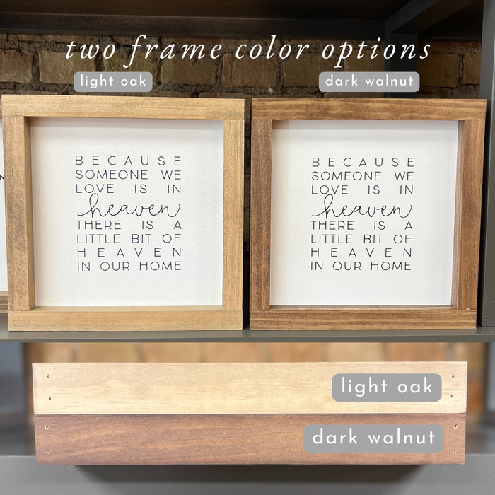 What If Everything Works Out? Framed Wall Sign 7x7"