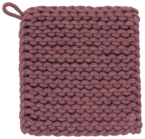 Ash Plum Knit Potholder