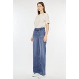 High Rise Wide Leg Medium Wash