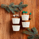 White Christmas Tidbit Bowl Sets