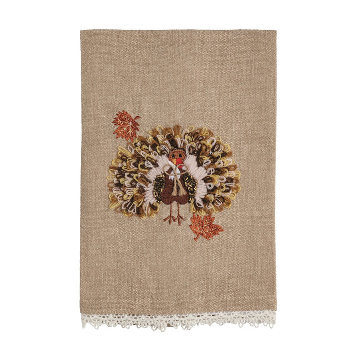 Turkey Beaded Embroidered Towel