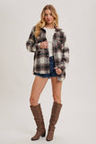 Brushed Flannel Plaid Shacket