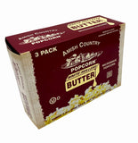 3pk Microwave Buttery White Popcorn