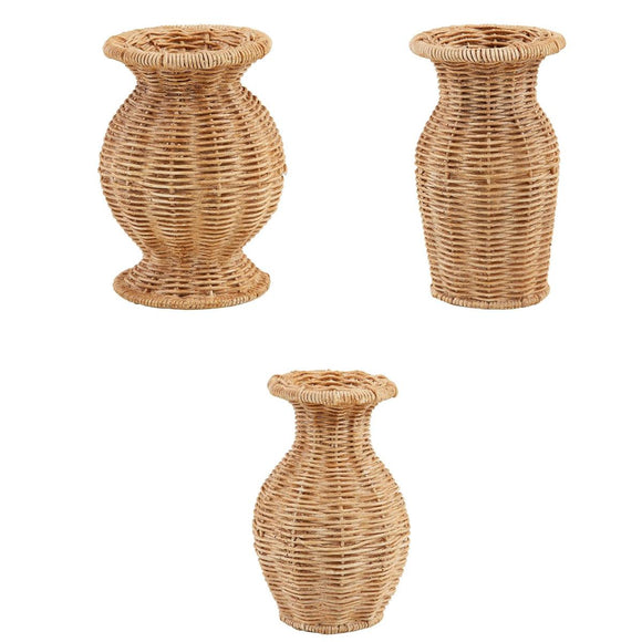 Basket Weave Vases