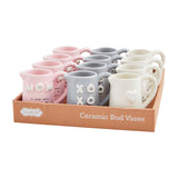 Mom Chunky Letter Bud Vases