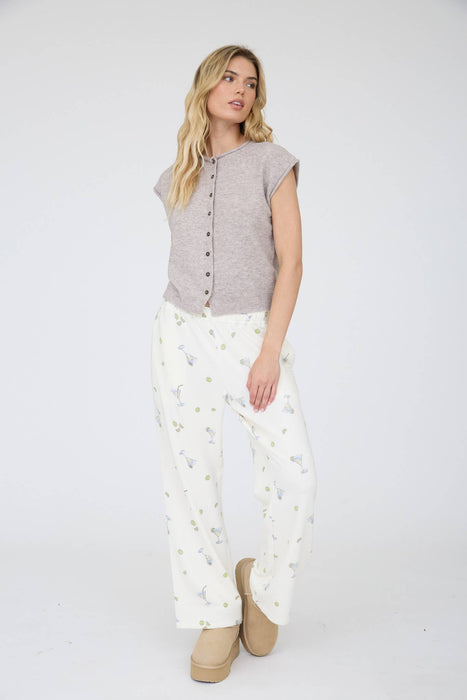 Chocolate Brown Raw Edge Sleeveless Lightweight Cardigan