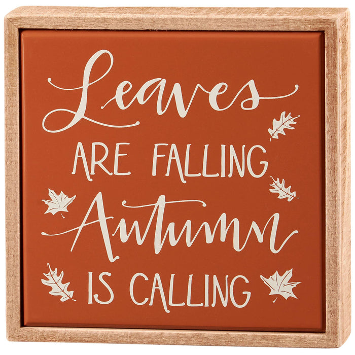Autumn Is Calling Box Sign