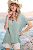 Sage Loose Fit Gauze Top FINAL SALE