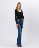 High Rise Full Length Flare Jeans LV1524