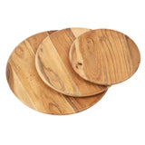 Acacia Wood Plate 8"w