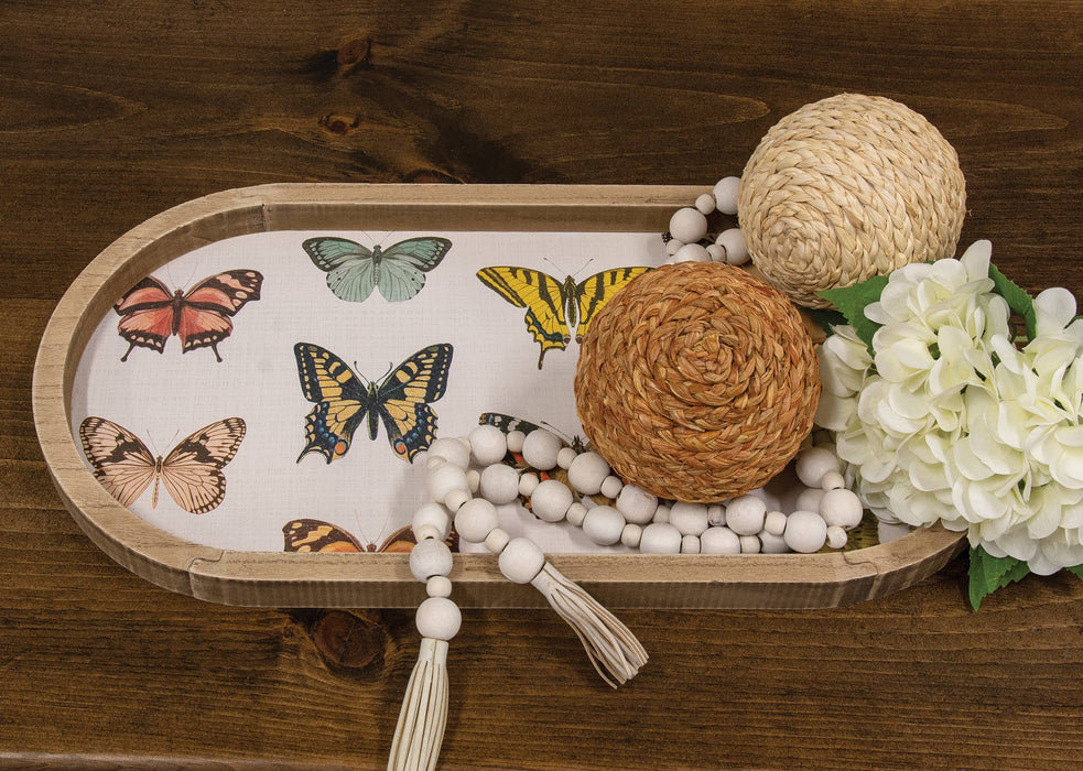 Butterflies Oval Tray