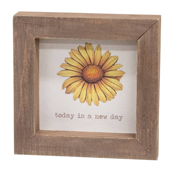 Daisy Spring Framed Sign
