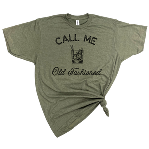 CALL ME OLD FASHIONED T-SHIRT Heather Olive