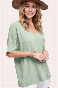 Sage Loose Fit Top