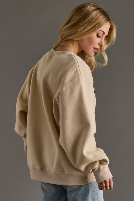 Tan Coffee Weather Sweatshirt
