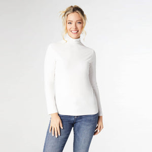 Reign Long Sleeve Turtleneck - White