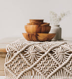 Natural Macrame Table Runner