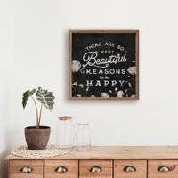 Beautiful Reasons To Be Happy Black
