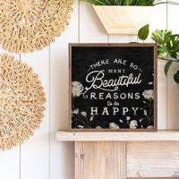 Beautiful Reasons To Be Happy Black
