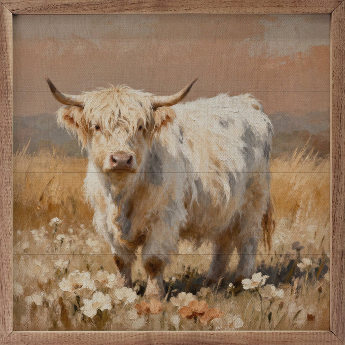 Highland In Bloom Framed Wall Art