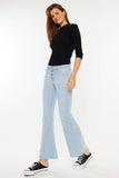 Petite Mid Rise Flare Jeans Kan Can