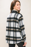 Black Plaid Flannel Shacket