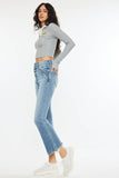 High Rise Cropped Bootcut Jeans Kan Can