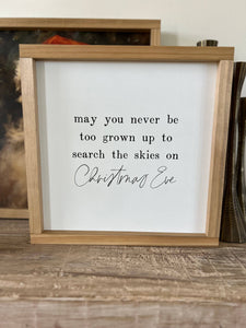 May You Never Be Too Grown Up | Framed Wall Art